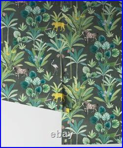 3 Rolls Milton & King Animal Kingdom Wallpaper Jungle Botanical 2A+1B $393 MSRP
