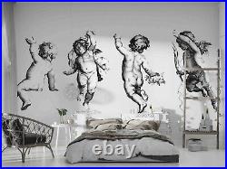 3D Hand Drawn Angel Pattern Self-adhesive Removable Wallpaper Murals Wall 142