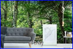 3D Landscape Green Forest Road Self-adhesive Removable Wallpaper Murals Wall 491