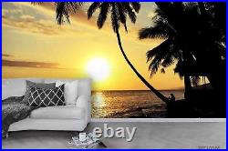 3D Sunset Sky Sea Landscape Self-adhesive Removable Wallpaper Murals Wall 461