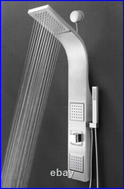 AKDY 39 in. 2-Jet Easy Connect Shower Panel System in Stainless Steel