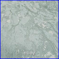 Abstract faux stone Carrara gray blue beige contemporary textured wallpaper 3D
