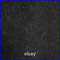 Black charcoal heavy vinyl Romo Soho faux leather textured modern wallpaper roll