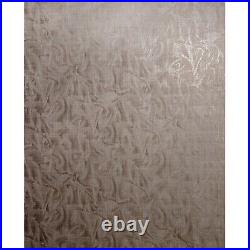 Bronze metallic textured faux fabric sisal grasscloth lines Wavy Wallpaper rolls