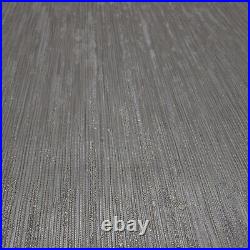Brown taupe gold stria lines faux fabric textured plain contemporary wallpaper