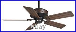 Casablanca Cottage Wet 52 Indoor/Outdoor Ceiling Fan, Black, Beadboard Blades
