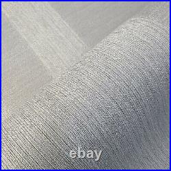 Contemporary Large sripes Faux fabric lines gray Striped textured wallpaper roll