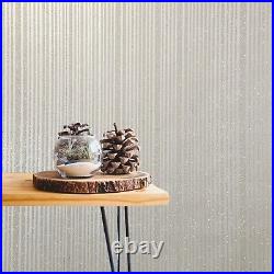 Contemporary Striped Glitter Sparkle Glassbeads lines tan metallic Wallpaper 3D