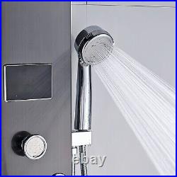 ELLO&ALLO Shower Panel Tower System Waterfall Shower Head with Massage Body Jets