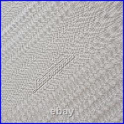 Embossed Contemporary Plain white cream faux fabric lines textured wallpaper 3D