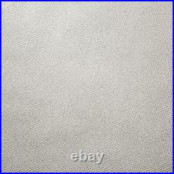 Embossed Modern grayish off white faux woven fabric textured wallpaper