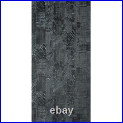 Geo lines shimmer charcoal black dark gray faux fabric textured modern wallpaper