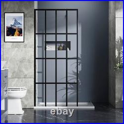 Goodyo 34\ X 72\ Shower Door Walk-in Black Finish