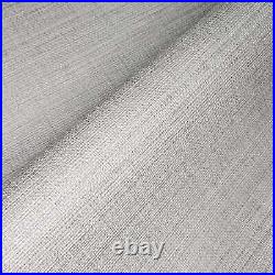 Gray vinyl faux grass sackcloth fabric textured plain wallpaper roll modern loft
