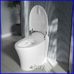 HOROW 1/1.27 GPF Modern Bidet One-Piece Toilet Elongated Soft Close Seat Pre-Wet