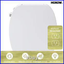 HOROW Bidet Smart Toilet Dryer Warm Water Heated Auto Close Seat +Remote Control