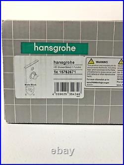 Hansgrohe 15762671 ShowerSelect S Square Thermostatic Valve Trim Matte Black