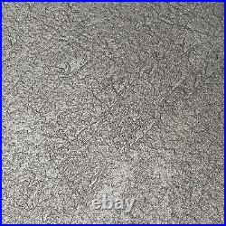 Modern Plain Gray silver metallic industrial faux concrete contemporeryWallpaper