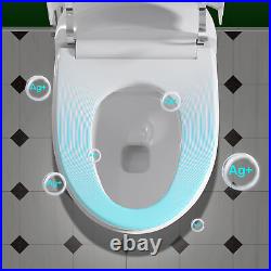 Modern Smart Heated Toilet Upgraded Self Cleaning 1-Piece With Warm Elongated Seat
