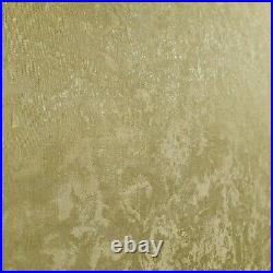 Modern Textured plain gold metallic glitter Wallpaper faux fabric worn textures