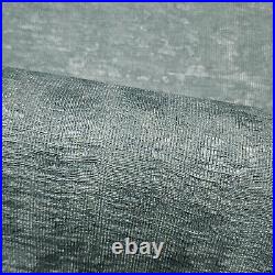 Modern slate blue faux sisal grasscloth fabric plaster textured wallpaper rolls