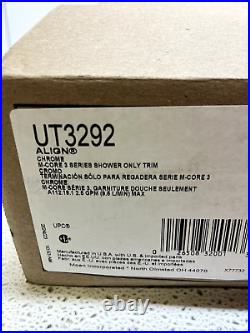 Moen UT3292 Align M-CORE 3-Series 1-Handle Shower Trim Kit Chrome READ