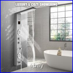 Shower Panel Tower Rain Waterfall Massage Body System Mix Tap 9i n1