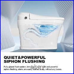 Smart Bidet Toilet Instant Warm Water Pre-Wet heat seat Foot sensor auto flush