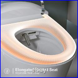 Smart Bidet Toilet Instant Warm Water Pre-Wet heat seat Foot sensor auto flush