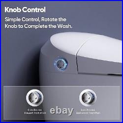Smart Bidet Toilet Instant Warm Water Smart Functions Pre-Wet with Soft Close Lid