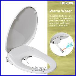Smart Toilet Bidet WithDryer Warm Water Heated & Auto Close Seat with Remote Control