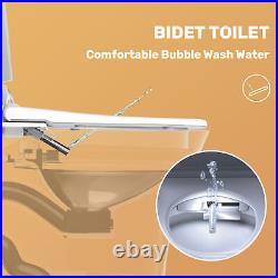 Smart Toilet With Bidet Instant Warm Water Smart Functions Pre-Wet Soft Close Lid