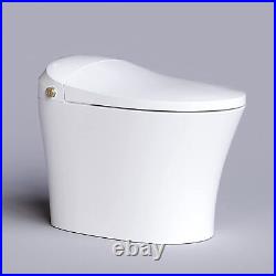 Smart Toilet With Heated Bidet Instant Warm Water Pre-Wet Dual Flush 1/1.27 GPF