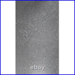 Textured Charcoal gray metallic faux rusted industrial carbon plain Wallpaper 3D