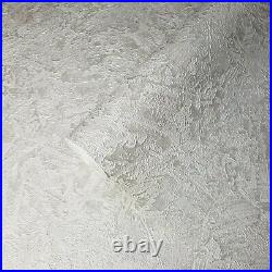 Textured Plain Wallpaper grayish cream off white faux concrete plaster textures