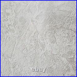 Textured Plain Wallpaper grayish cream off white faux concrete plaster textures
