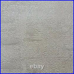 Textured Plain Wallpaper rolls cream off white faux concrete plaster textures 3D