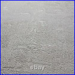 Textured Plain Wallpaper rolls cream off white faux concrete plaster textures 3D