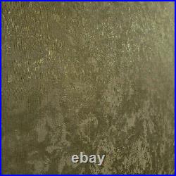 Textured plain Brown Bronze gold metallic Wallpaper faux fabric worn textures 3D