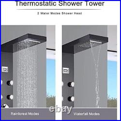 Thermostaic Shower Panel Tower System Multi-Function Shower Spout For Home Hotel