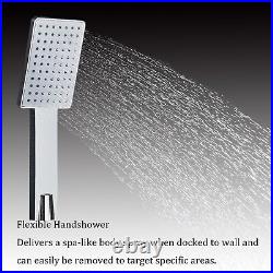 Thermostatic Rain&Waterfall Shower Panel Tower System Body Massage Shower Faucet