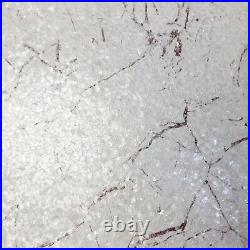 White burgundy Natural Terra Mica Stone Wallpaper Plain Glitter marble effect 3D