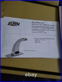 Zurn Z6913-XLSingle Hole Touchless Bathroom Faucet Battery in Polished Chrome